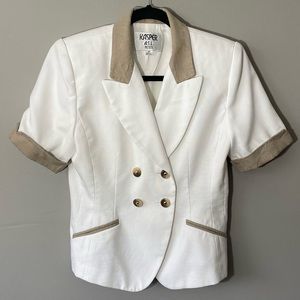 Vintage Kasper A.S.L. Petite Short Sleeve Blazer